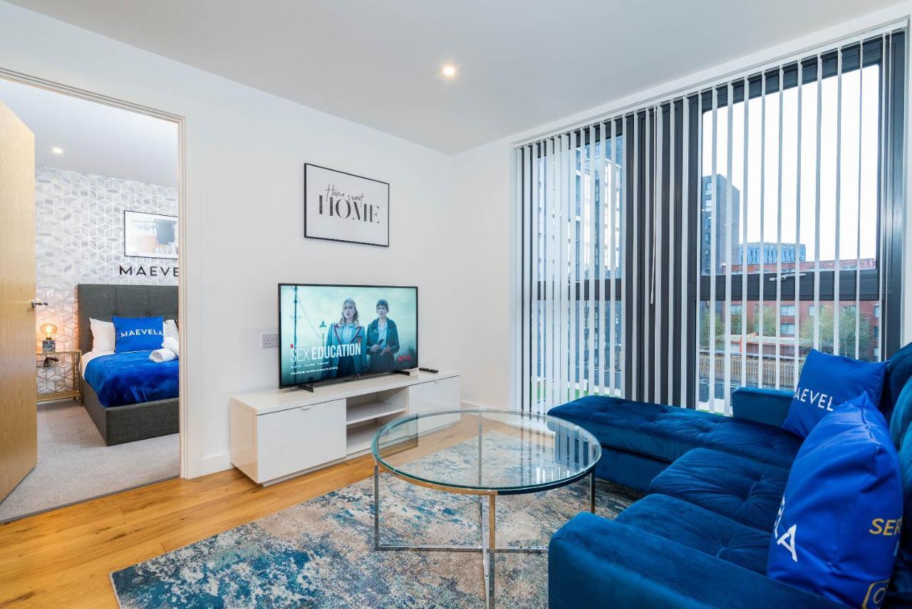 Maevela Apartments - Luxury Broad St Apartment - 2 Bed, 2 Bath - City Centre/Cube/Mailbox - With Underground Parking ✓- L Shape Sofa, Large 50 Inch Smart Tv With Free Netflix & Wifi 伯明翰 外观 照片