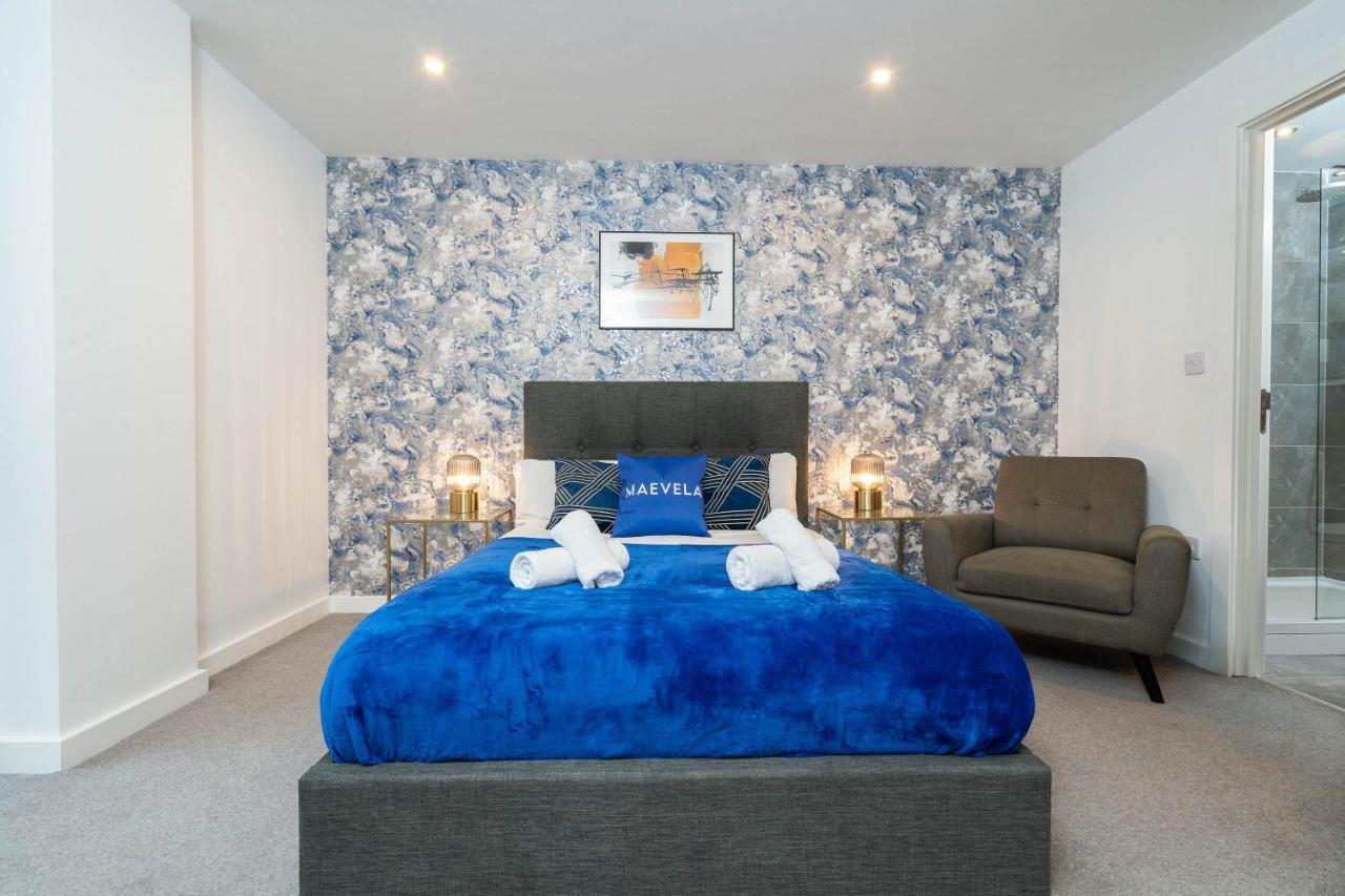 Maevela Apartments - Luxury Broad St Apartment - 2 Bed, 2 Bath - City Centre/Cube/Mailbox - With Underground Parking ✓- L Shape Sofa, Large 50 Inch Smart Tv With Free Netflix & Wifi 伯明翰 外观 照片